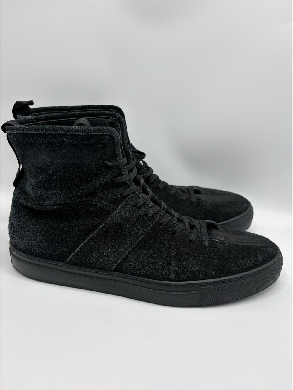Daniel Patrick Black Suede Hi Top Trainers Italy Men’s Sz 10 EU 43 Uk 9.5